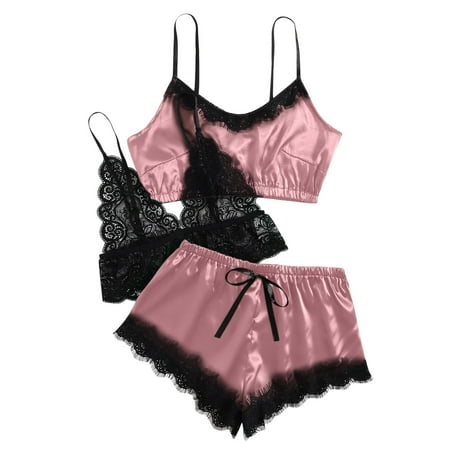 Women V-Neck Eyelash Lace Sexy Stain Camisole Pajamas Bowknot Shorts Set Hot6sl4876258
Women V-Neck Eyelash Lace Sexy Stain Camisole Pajamas Bowknot Shorts Set Hot6sl4876258