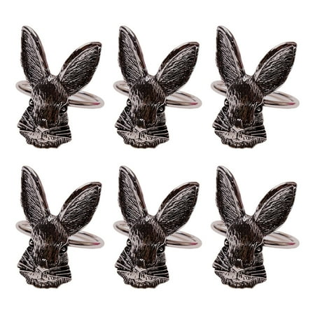 HUONA 6pcs Zinc Alloy Rabbit Napkin Holder Electroplated Gold and Silver Napkin Ring Antique Rabbit Head Buckle for Thanksgiving and Easter Silver
HUONA 6pcs Zinc Alloy Rabbit Napkin Holder Electroplated Gold and Silver Napkin Ring Antique Rabbit Head Buckle for Thanksgiving and Easter Silver