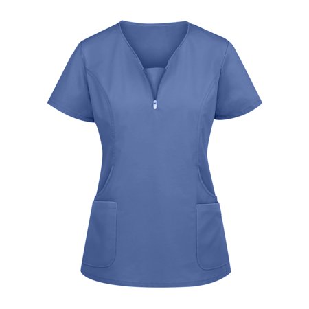 MELDVDIB Women s Comfortable Scrubs Top Casual V-Neck Short Sleeve Working Uniform with 2 Pocket for Women
MELDVDIB Women s Comfortable Scrubs Top Casual V-Neck Short Sleeve Working Uniform with 2 Pocket for Women