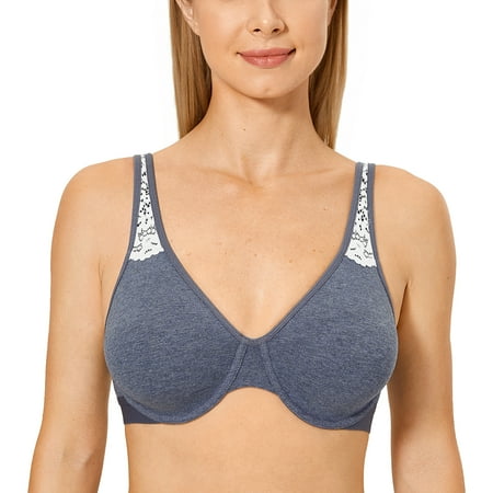 AISILIN Women s Plus Size Cotton Bra Underwire Unlined Cup Full Coverage 
AISILIN Women s Plus Size Cotton Bra Underwire Unlined Cup Full Coverage