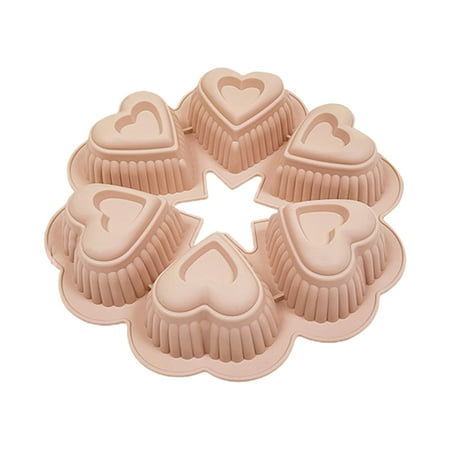 VEAREAR 6 Cavity Cake Mold Easy to Clean High-Temperature Resistance Heart Shape Non-stick Dessert Baking Mold for Cake Shop
VEAREAR 6 Cavity Cake Mold Easy to Clean High-Temperature Resistance Heart Shape Non-stick Dessert Baking Mold for Cake Shop