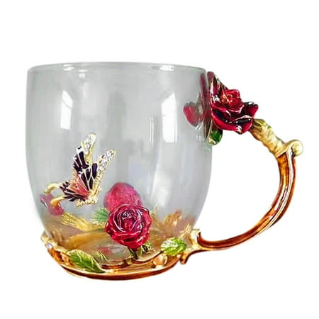 Yrtoes Iced Coffee Cup Plastic Cups Handmade Crystal Enamel Butterfly Tea Cup Coffee Mug Glass Enamel & Box Gift
Yrtoes Iced Coffee Cup Plastic Cups Handmade Crystal Enamel Butterfly Tea Cup Coffee Mug Glass Enamel & Box Gift