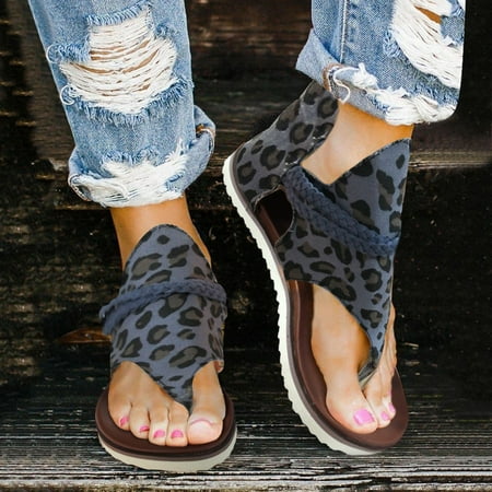 Pgeraug womens slippers Ladies Fashion Leopard Print Canvas Clip Toe Zipper Casual Flat Sandals mens slippers Blue 41
Pgeraug womens slippers Ladies Fashion Leopard Print Canvas Clip Toe Zipper Casual Flat Sandals mens slippers Blue 41