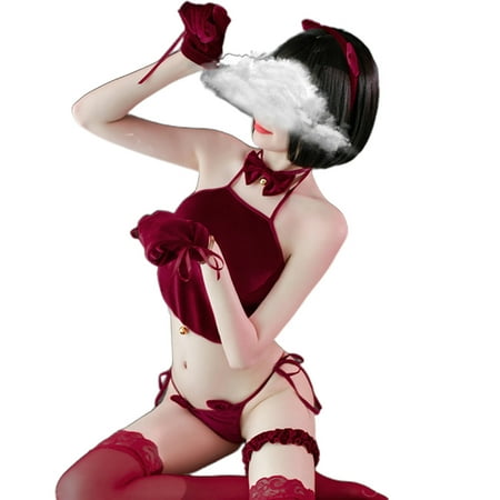 VIEGINE Women Anime for Cat Uniform Lingerie Halter Top G-String Cosplay Velvet Underwea
VIEGINE Women Anime for Cat Uniform Lingerie Halter Top G-String Cosplay Velvet Underwea