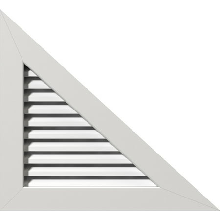 28 W x 23 3/8 H Right Triangle Gable Vent - Right Side (36 1/2 W x 30 3/8 H Frame Size) 10/12 Pitch: Functional PVC Gable Vent w/ 1 x 4 Flat Trim Frame
28 W x 23 3/8 H Right Triangle Gable Vent - Right Side (36 1/2 W x 30 3/8 H Frame Size) 10/12 Pitch: Functional PVC Gable Vent w/ 1 x 4 Flat Trim Frame