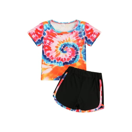 Canrulo Toddler Baby Girl Tie Dye Clothes Short Sleeve Tee T Shirt Tops and Shorts Summer Outfits Multicolor 2-3 Years
Canrulo Toddler Baby Girl Tie Dye Clothes Short Sleeve Tee T Shirt Tops and Shorts Summer Outfits Multicolor 2-3 Years