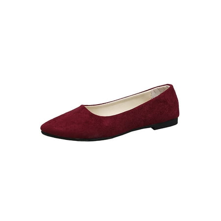 Tenmix Ladies Flat Shoes Comfort Loafers Slip On Flats Non-slip Casual Women Fashion Lightweight Wine Red 6.5
Tenmix Ladies Flat Shoes Comfort Loafers Slip On Flats Non-slip Casual Women Fashion Lightweight Wine Red 6.5