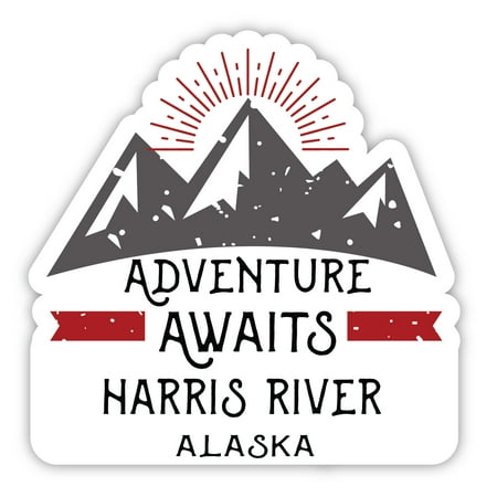 Harris River Alaska Souvenir 4-Inch Magnet Adventure Awaits Design