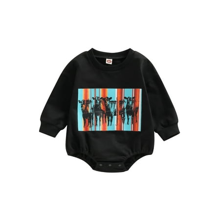 Infant Baby Boy Girl Clothing Fall Long Sleeve Sweatshirt Romper Bodysuit Cow Print Onesie Outfit Cute Clothes
Infant Baby Boy Girl Clothing Fall Long Sleeve Sweatshirt Romper Bodysuit Cow Print Onesie Outfit Cute Clothes