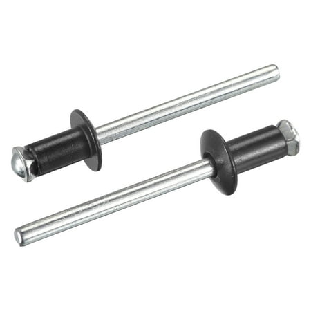 Uxcell 5mm x 8mm Aluminum Open End Flat Round Head Blind Rivets Black 25 Pack
Uxcell 5mm x 8mm Aluminum Open End Flat Round Head Blind Rivets Black 25 Pack