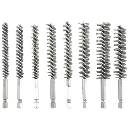 8Pcs Wire Brush Drill Bit Set with 1/4 Inch Hexagon Steel Wire Twisting Brush Suitable for Drilling Percussion A
8Pcs Wire Brush Drill Bit Set with 1/4 Inch Hexagon Steel Wire Twisting Brush Suitable for Drilling Percussion A