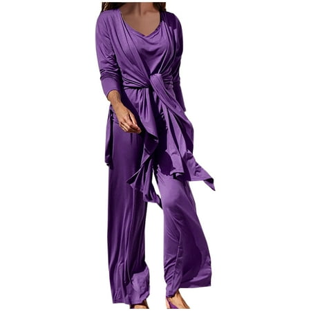 Women 3 Piece Lounge Set Long Cardigan Sleeveless Cami Top and Wide Leg Pants Loose Pants Soft Pajamas Set Loungewear Womens Clothes
Women 3 Piece Lounge Set Long Cardigan Sleeveless Cami Top and Wide Leg Pants Loose Pants Soft Pajamas Set Loungewear Womens Clothes