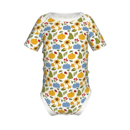 Junzan Autumn Pumpkins Blooms Print Short-Sleeve Baby Climbing Clothes Bodysuits for Infant One-Piece for Baby Boys & Girls Baby Clothes Baby Romper with Snap Closure-18 Months
Junzan Autumn Pumpkins Blooms Print Short-Sleeve Baby Climbing Clothes Bodysuits for Infant One-Piece for Baby Boys & Girls Baby Clothes Baby Romper with Snap Closure-18 Months
