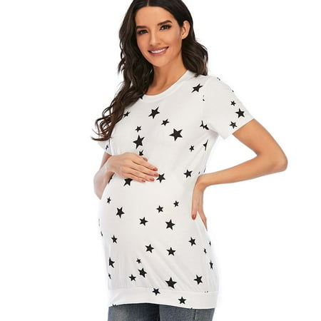 Simplmasygenix Womens Maternity Clearance Short Sleeve Summer Tops Maternity Womens Nursing Round Neck Stripe Round Neck Breastfeeding Blouse
Simplmasygenix Womens Maternity Clearance Short Sleeve Summer Tops Maternity Womens Nursing Round Neck Stripe Round Neck Breastfeeding Blouse