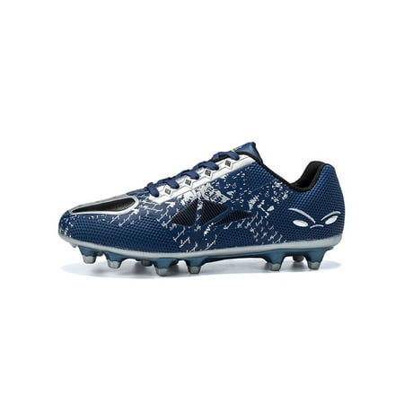 Lacyhop Boys Girls Football Shoes Lace Up Soccer Cleats Firm Ground Athletic Shoe Training Comfort Trainers Lightweight Sport Dark Blue Long Cleats 13C
Lacyhop Boys Girls Football Shoes Lace Up Soccer Cleats Firm Ground Athletic Shoe Training Comfort Trainers Lightweight Sport Dark Blue Long Cleats 13C