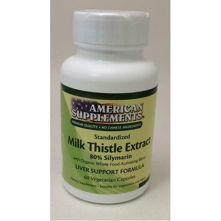 Milk Thistle Extract American Supplements 60 VCaps