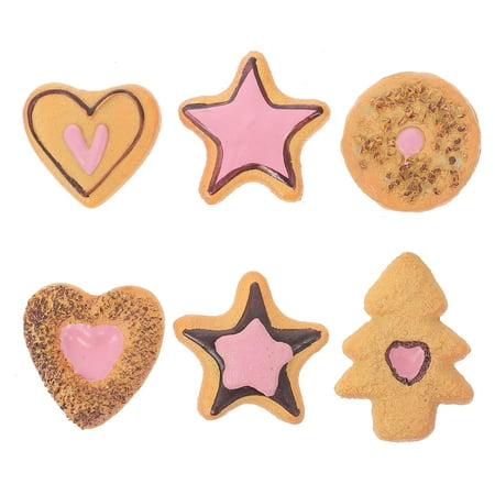 6Pcs Food Fridge Magnets 3D Resin Refrigerator Magnets Lovely Fridge Decors