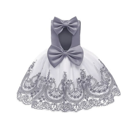 Little Girl´s Bow Lace One-piece Evening Dress Round Neck Sleeveless Backless Bubble Skirt Dance Show Costume Princess Gown
Little Girl´s Bow Lace One-piece Evening Dress Round Neck Sleeveless Backless Bubble Skirt Dance Show Costume Princess Gown