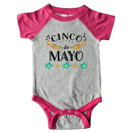 Inktastic Cinco De Mayo with Trumpets Gift Baby Boy or Baby Girl Bodysuit