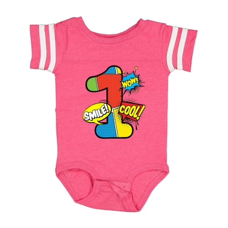 Inktastic 1st Birthday Superhero Gift Baby Boy or Baby Girl Bodysuit