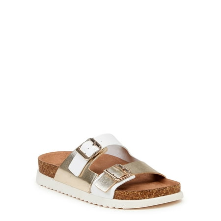 Time and Tru Women s Platform Footbed Sandal