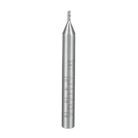 1/16 Cutting Spiral Drill Bit Straight End Mill Cutter 4 Flute 1/4 Shank