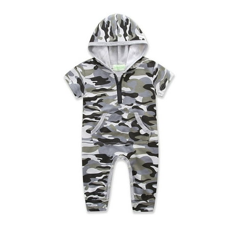 Canrulo Baby Boys Camouflage Hooded Romper Short Sleeve Jumpsuit with Pocket Camouflage 6-12 Months
Canrulo Baby Boys Camouflage Hooded Romper Short Sleeve Jumpsuit with Pocket Camouflage 6-12 Months
