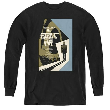 Trevco Sportswear CBS2114B-YL-2 Star Trek & TNG Season 4 Episode 24 Youth Long Sleeve Tee, Black - Medium