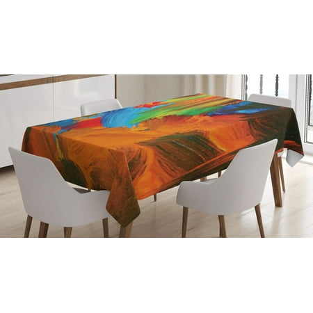 Colorful Tablecloth Watercolor Style Brush Strokes Composition Abstract Arrangement Modern Art Design Rectangular Table Cover for Dining Room Kitchen 60 X 90 Multicolor by Ambesonne
Colorful Tablecloth Watercolor Style Brush Strokes Composition Abstract Arrangement Modern Art Design Rectangular Table Cover for Dining Room Kitchen 60 X 90 Multicolor by Ambesonne