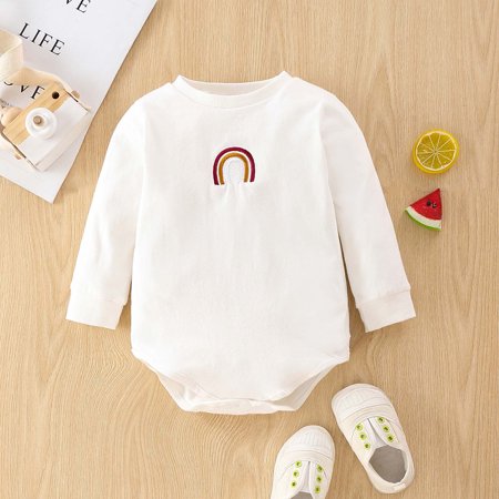 KONBECA Baby Boys Girls Rompers Infants Pure Cotton Coverall Baby Boys Girls Bodysuit Solid Color Long-sleeved Top Jumpsuit Romper Outfits (0-18 Months)
KONBECA Baby Boys Girls Rompers Infants Pure Cotton Coverall Baby Boys Girls Bodysuit Solid Color Long-sleeved Top Jumpsuit Romper Outfits (0-18 Months)
