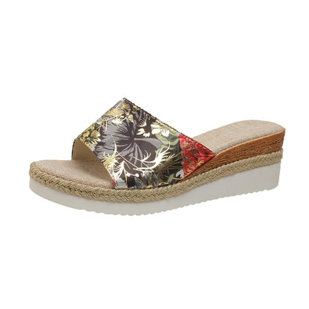 LUOGENLI Slippers for Women Indoor Cute Summer Women s Summer Fashion Open Toed Wedge Sandals with Platform Soles Slippers for Women Size 11 Wide Womens Slippers Size 7 Black Black 39
LUOGENLI Slippers for Women Indoor Cute Summer Women s Summer Fashion Open Toed Wedge Sandals with Platform Soles Slippers for Women Size 11 Wide Womens Slippers Size 7 Black Black 39