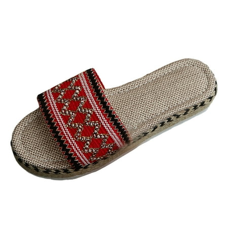 Daznico Slippers for Women Women Slippers Women Home Slippers Summer Ethnic Style Color Blocking Cloth Pattern Flat Beach Slippers(Color:Red Size:8.5)
Daznico Slippers for Women Women Slippers Women Home Slippers Summer Ethnic Style Color Blocking Cloth Pattern Flat Beach Slippers(Color:Red Size:8.5)