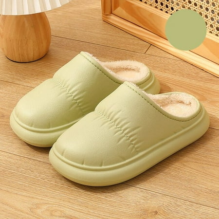 CoCopeanut Indoors Winter Women Men Waterproof EVA Warm Fur Slippers Warm Non-Slip Cotton Shoes Outdoor Home Thick Flat Ladies Shoes
CoCopeanut Indoors Winter Women Men Waterproof EVA Warm Fur Slippers Warm Non-Slip Cotton Shoes Outdoor Home Thick Flat Ladies Shoes