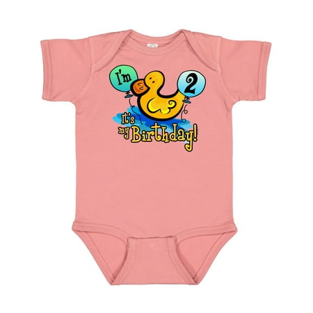 Inktastic Ducky 2nd Birthday Gift Baby Boy or Baby Girl Bodysuit