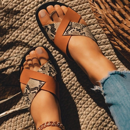 FZM Women shoes Women s Fashion Casual Roman Cross Strap Slides Beach Slippers Flat Daily Shoes
FZM Women shoes Women s Fashion Casual Roman Cross Strap Slides Beach Slippers Flat Daily Shoes