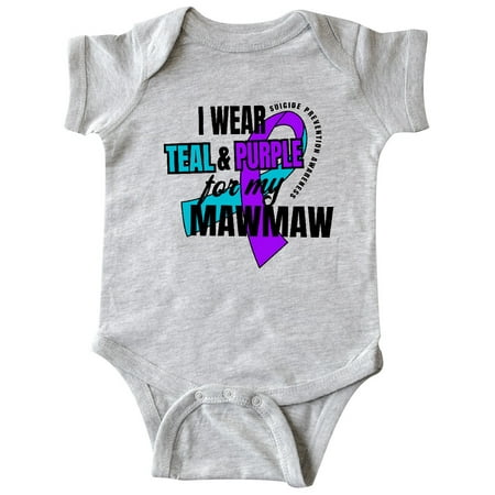 Inktastic Suicide Prevention I Wear Teal and Purple for My Mawmaw Gift Baby Boy or Baby Girl Bodysuit
Inktastic Suicide Prevention I Wear Teal and Purple for My Mawmaw Gift Baby Boy or Baby Girl Bodysuit