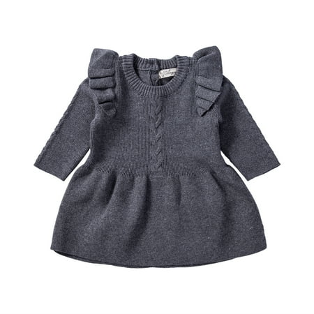Toddler Girls Knitted Dresses Autumn Winter Kids Ribbed Warm Dress Long Sleeve A-Line Dress
Toddler Girls Knitted Dresses Autumn Winter Kids Ribbed Warm Dress Long Sleeve A-Line Dress