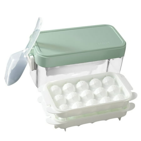 MRULIC Ice Cube Mold Freezer Ice Cube Tray With Lid And Storage Box Easy Release 28Pieces Single Layer Silicone Ice Cube Tray With Splash Release Lid Container Scoop Square Silicone Ice + Green
MRULIC Ice Cube Mold Freezer Ice Cube Tray With Lid And Storage Box Easy Release 28Pieces Single Layer Silicone Ice Cube Tray With Splash Release Lid Container Scoop Square Silicone Ice + Green