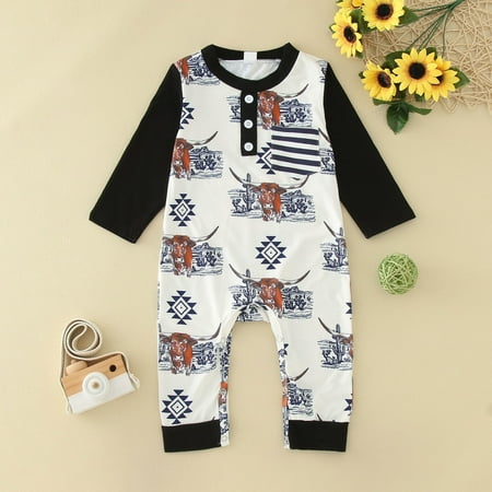 NIUREDLTD Toddler Boys Winter Long Sleeve Jumpsuit Cow Print Outwear For Babys Clothes Black Blue
NIUREDLTD Toddler Boys Winter Long Sleeve Jumpsuit Cow Print Outwear For Babys Clothes Black Blue