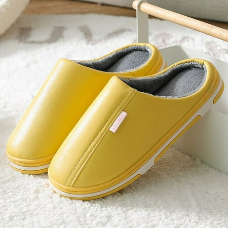 QWZNDZGR Winter Indoor Slippers Women Plush Keep Warm Flat Home Shoes Soft Comfort Slides Men Pu Leather Waterproof Slipper Fashion Shoes
QWZNDZGR Winter Indoor Slippers Women Plush Keep Warm Flat Home Shoes Soft Comfort Slides Men Pu Leather Waterproof Slipper Fashion Shoes