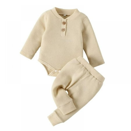 LOVEBAY Newborn Baby Boy Clothes Set Outfits Infant Solid Bodysuit Long Sleeve Romper Tops Pants 2PCS Newborn Boy Outfits
LOVEBAY Newborn Baby Boy Clothes Set Outfits Infant Solid Bodysuit Long Sleeve Romper Tops Pants 2PCS Newborn Boy Outfits