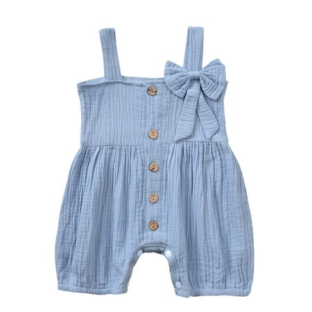 nsendm 3month Girl Dress Vest Sleeveless Color Solid Girls Baby Infant Jumpsuit Bowknot Romper Girls Romper for Girls Blue 3
nsendm 3month Girl Dress Vest Sleeveless Color Solid Girls Baby Infant Jumpsuit Bowknot Romper Girls Romper for Girls Blue 3