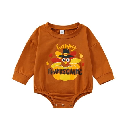 ASEIDFNSA Snap Up Romper Baby Boy Dog Romper Baby Girl Boy Thanksgiving Turkey Long Sleeve Romper Casual Letter Print Bodysuit Festival Clothes
ASEIDFNSA Snap Up Romper Baby Boy Dog Romper Baby Girl Boy Thanksgiving Turkey Long Sleeve Romper Casual Letter Print Bodysuit Festival Clothes
