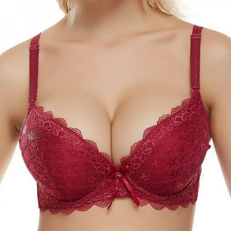 Elaydool Women Bra Seamless Gathering Anti-Sag Adjustable Shoulder Strap Transparent Lace Adjustable Gathering Bra
Elaydool Women Bra Seamless Gathering Anti-Sag Adjustable Shoulder Strap Transparent Lace Adjustable Gathering Bra