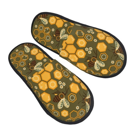 Junzan Fuzzy Feet Slippers For Women House Shoes Non Slip Indoor/Outdoor Bees And Honeycombs Designs-Large
Junzan Fuzzy Feet Slippers For Women House Shoes Non Slip Indoor/Outdoor Bees And Honeycombs Designs-Large
