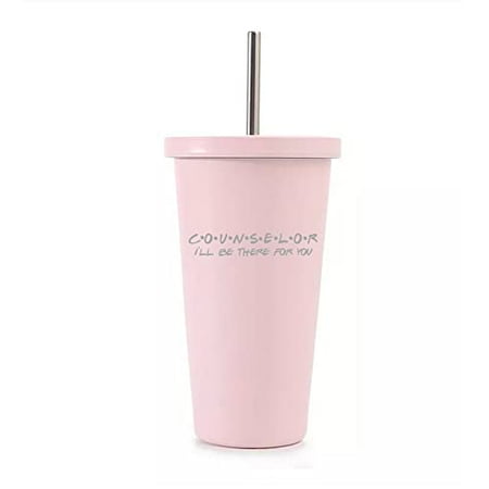 16 oz Stainless Steel Double Wall Insulated Tumbler Pool Beach Cup Travel Mug With Straw Counselor I ll Be There For You Funny (Light Pink)
16 oz Stainless Steel Double Wall Insulated Tumbler Pool Beach Cup Travel Mug With Straw Counselor I ll Be There For You Funny (Light Pink)