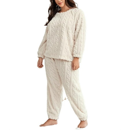 Casual Round Neck Pant Sets Long Sleeve Apricot Plus Size Pajama Sets (Women s)
Casual Round Neck Pant Sets Long Sleeve Apricot Plus Size Pajama Sets (Women s)