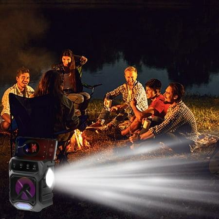 Clearance!Smart Home Smart Appliances And Inexpensive Wireless Bluetooth Audio Portable KTV Outdoor Solar-Powered Flashlight Speaker