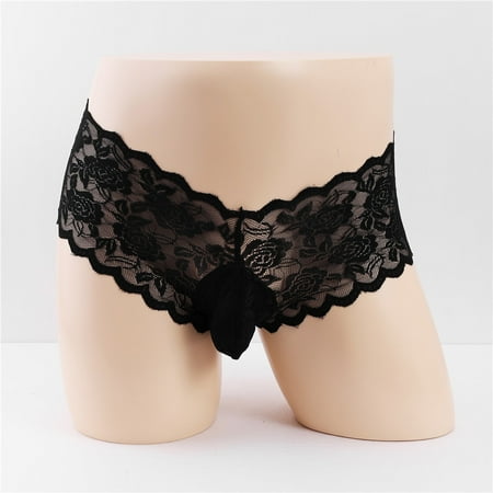 Huachen Fashion Men s Lift Type Hanging Ring Thong Sexy Open Crotch Hollow See-Through Lace Double Ding Black/XXL
Huachen Fashion Men s Lift Type Hanging Ring Thong Sexy Open Crotch Hollow See-Through Lace Double Ding Black/XXL