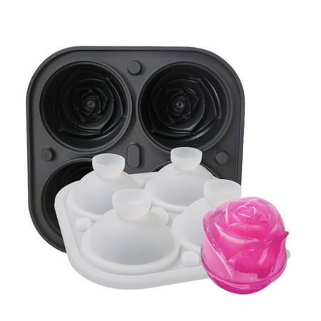 Silicone Ice Cubes Tray Stencils 4 Cavity Easy Release Ice Stencils Ice Rose Shape Maker For Drinks Black
Silicone Ice Cubes Tray Stencils 4 Cavity Easy Release Ice Stencils Ice Rose Shape Maker For Drinks Black